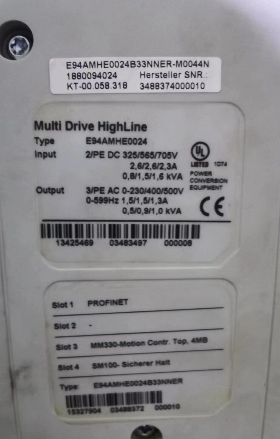 1PC For LENZE E94AMHE0024 used E94AMHE0024