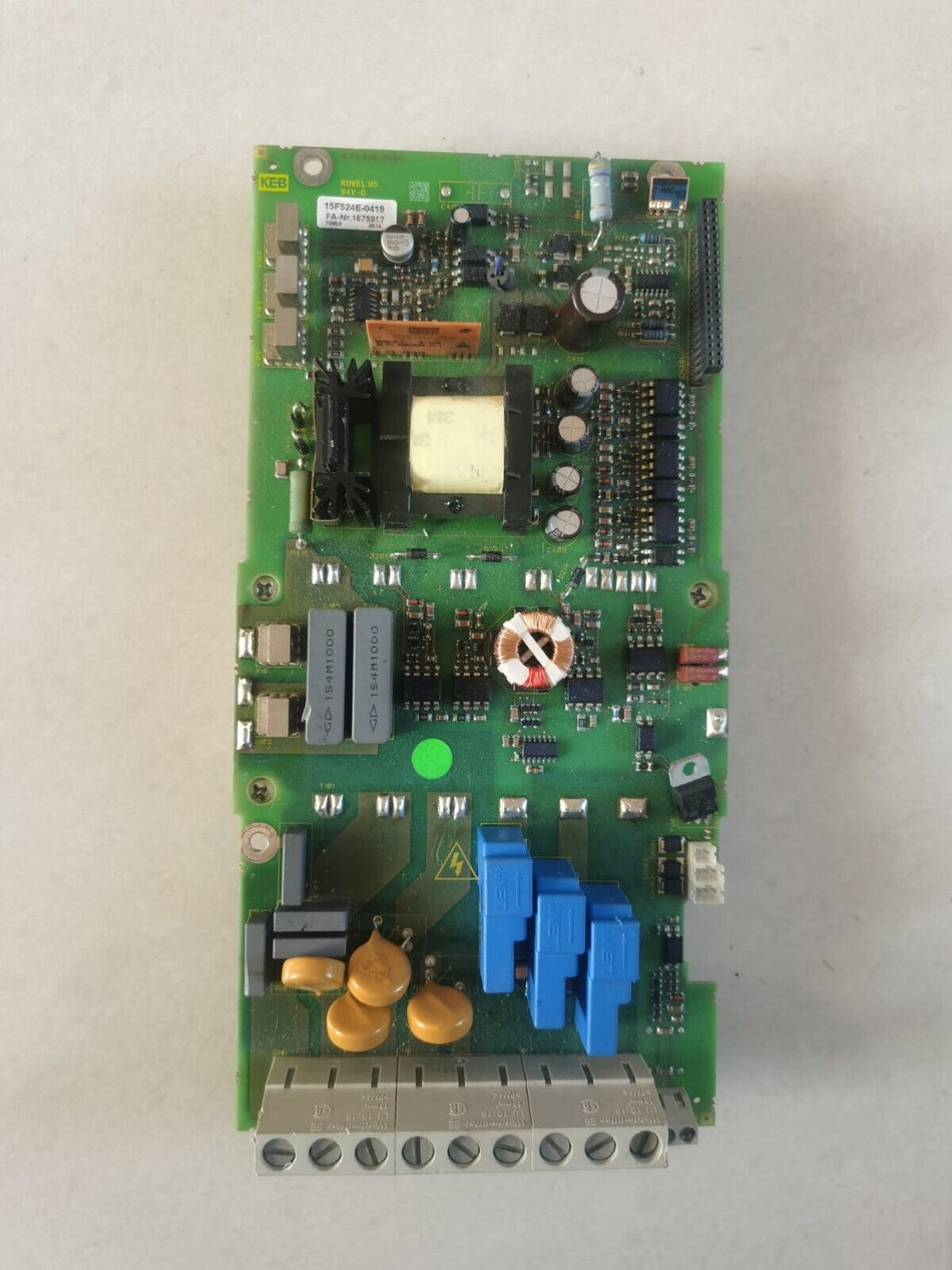 1PC para KEB 15F524E-0419 usado 15F524E0419 em stock C-18-2-014