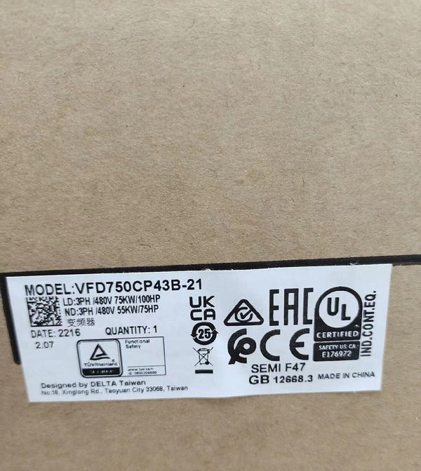 1PC For  Delta  VFD750CP43B-21 new