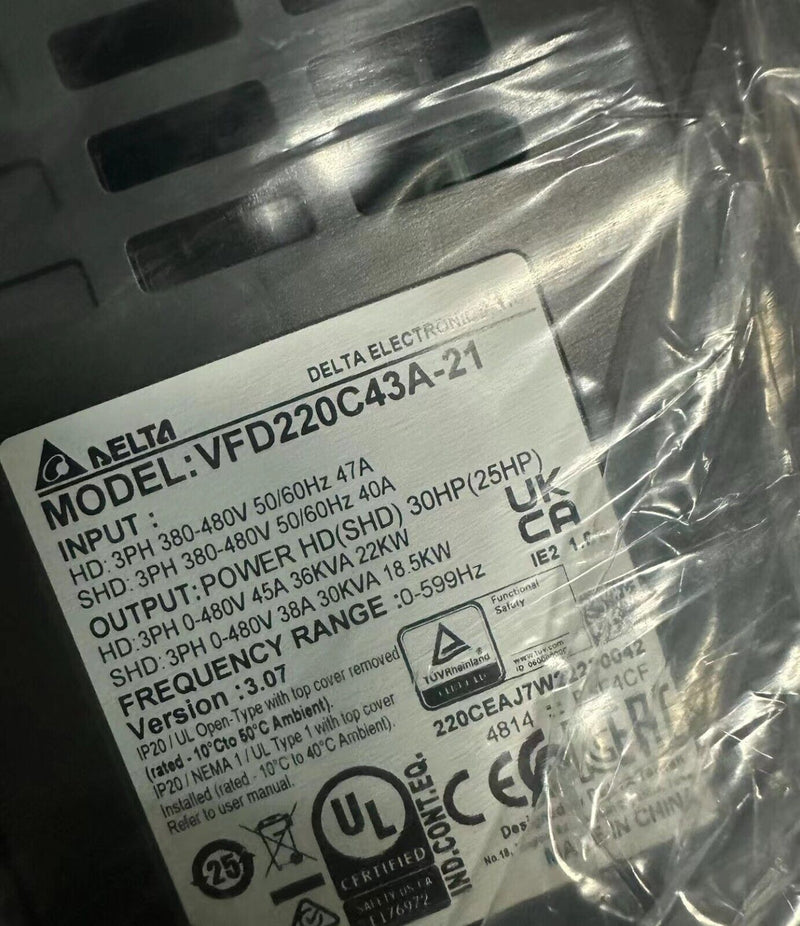 1PC For  Delta VFD220C43A-21  new