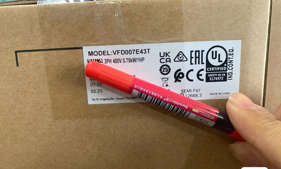 1PC para Delta VFD007E43T novo VFD007E43T