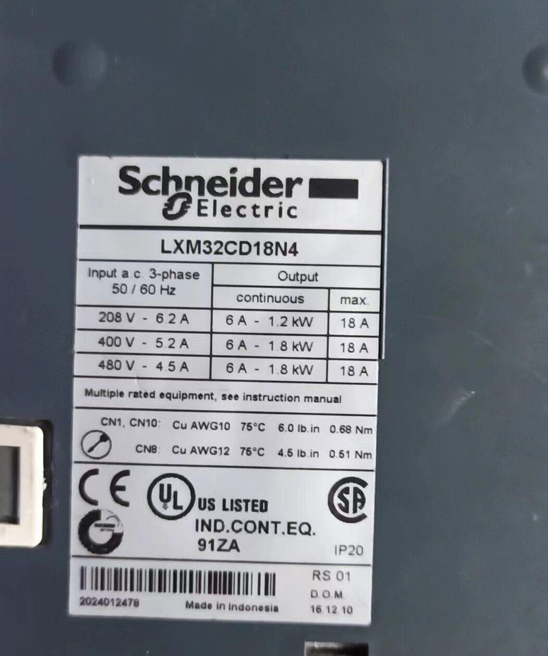 1PC for  Schneider LXM32CD18N4  Used