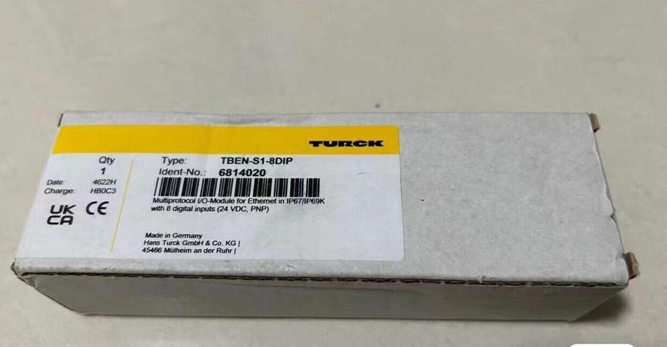 1 PC PARA Turck TBEN-S1-8DIP Novo mx1