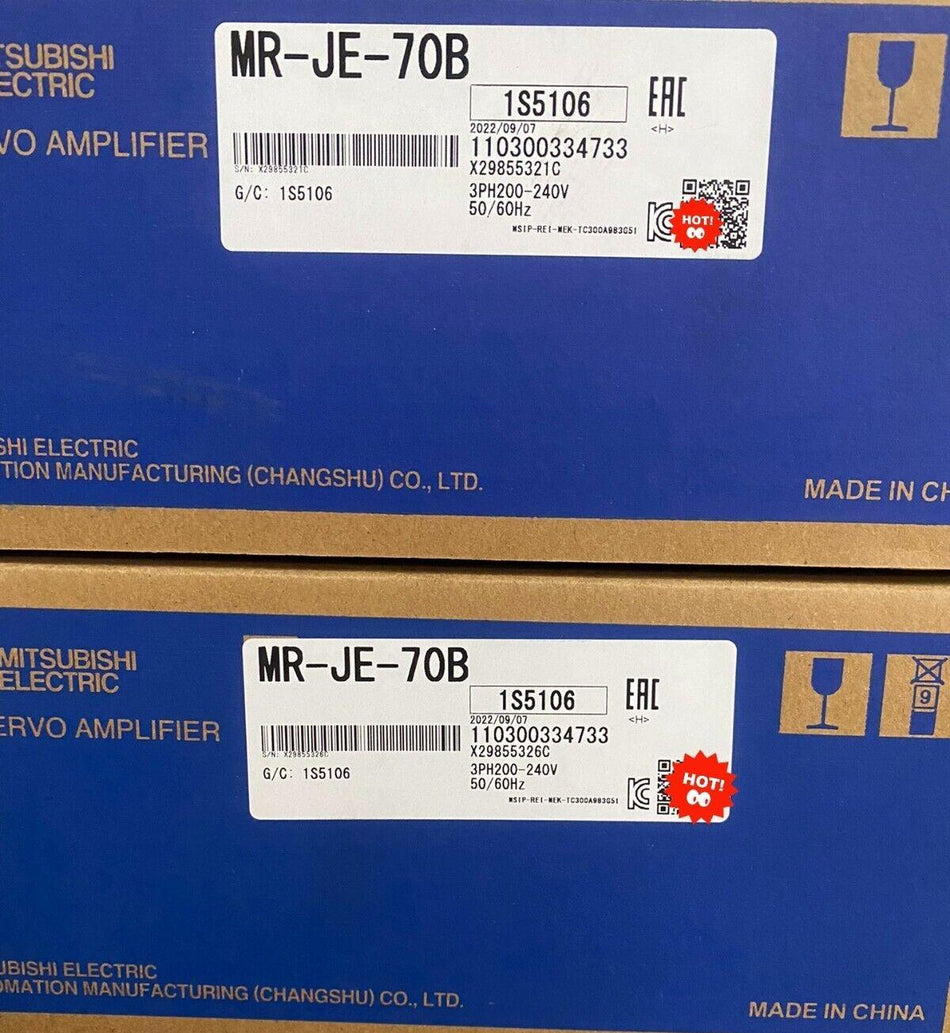 1 件适用于三菱 MR-JE-70B 全新