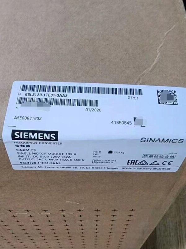 1PC  for  SIEMENS 6SL3120-1TE31-3AA3 New  6SL31201TE313AA3