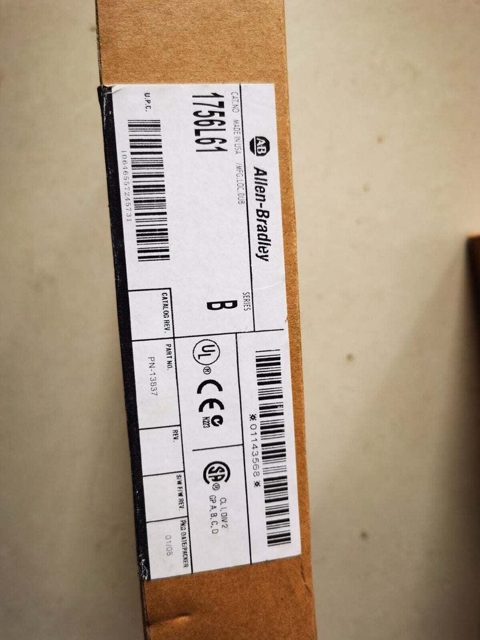 1PC 适用于 AB 1756-L61/B 全新 1756L61/B 有现货 A-6-4-009