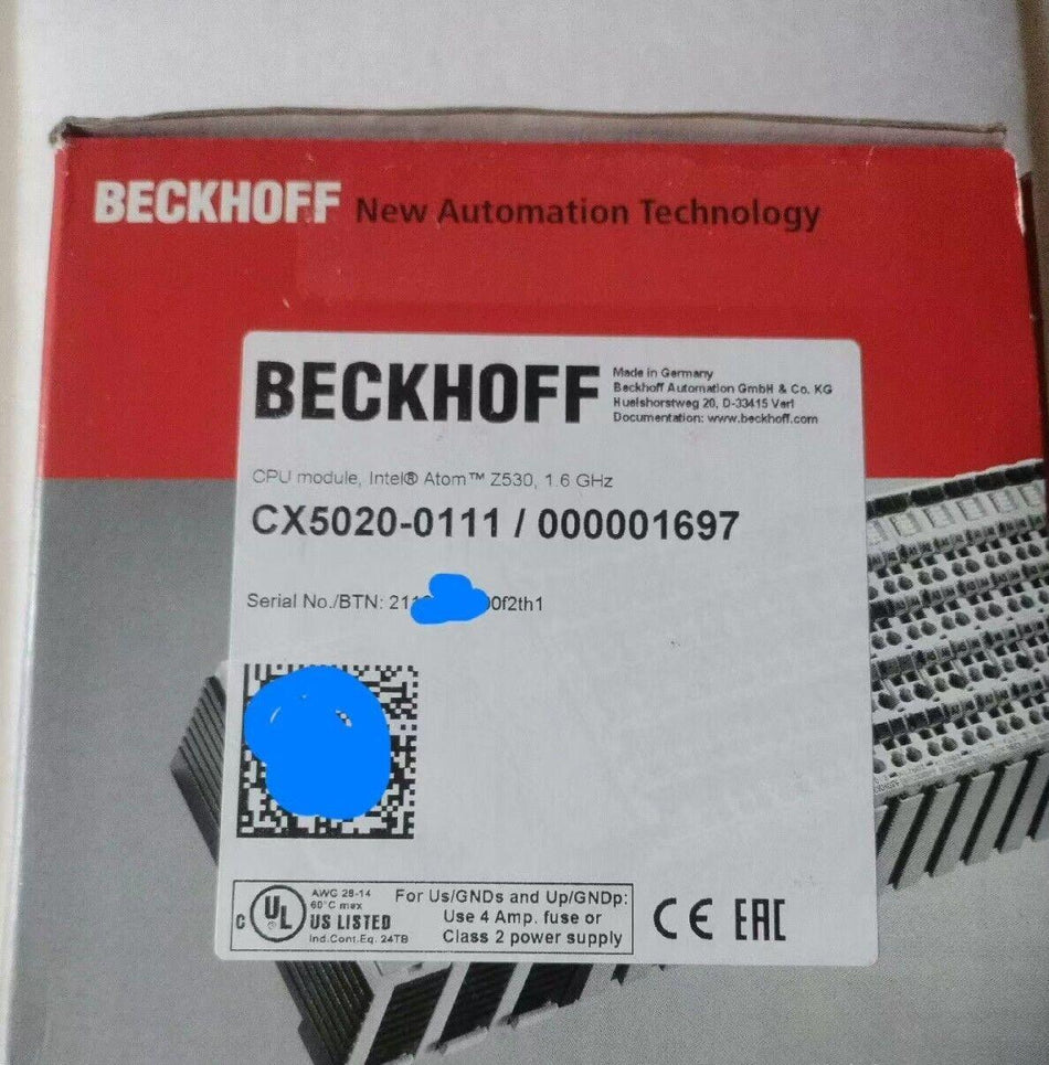 1PC 适用于 BECKHOFF CX5020-0111 全新 CX50200111