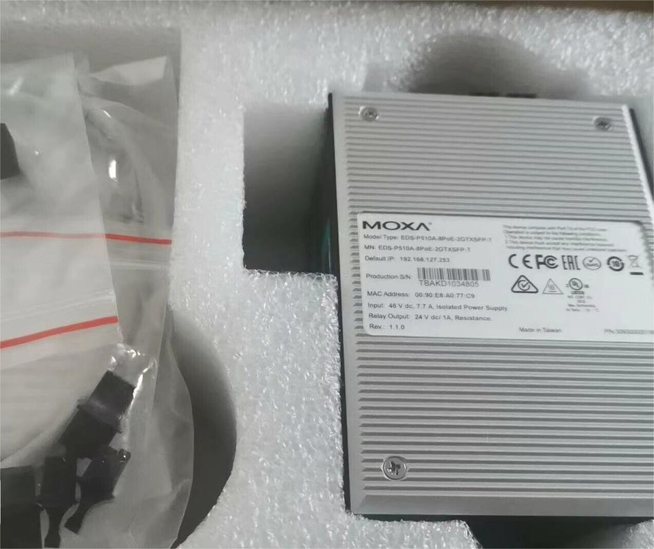 1 PC para MOXA EDS-P510A-8PoE-2GTXSFP-T novo EDS-P510A8PoE2GTXSFPT 