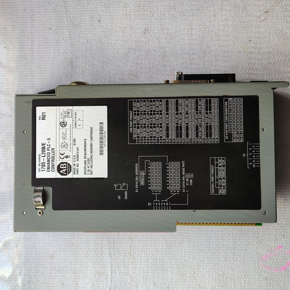 1PC 适用于 AB 1785-L20B/E 二手 1785L20B/E 在 B-9-2-004 