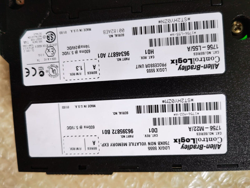 1PC PARA AB 1756-L55-M22/A usado 1756L55M22/A em stock A-7-4-008