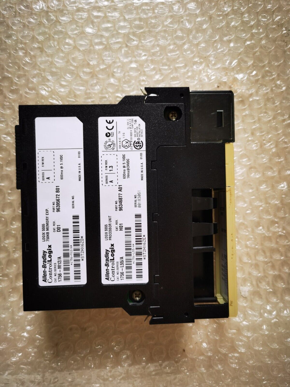 1PC PARA AB 1756-L55-M12/A usado 1756L55M12/A em stock A-7-4-006