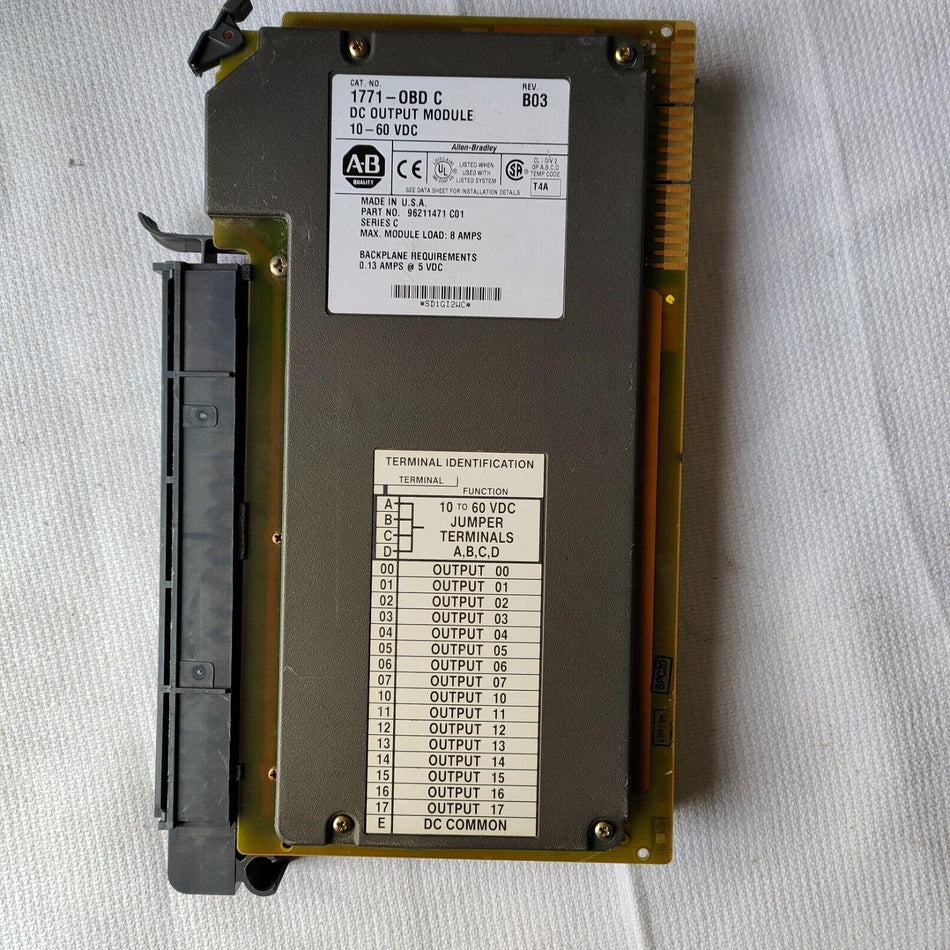 1PC FOR AB 1771-0BD/C 二手 17710BD/C 有现货 B-11-2-004