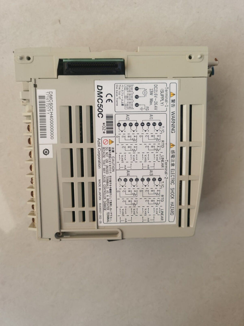 1PC FOR AZBIL DMC50CH400000000 二手 DMC50CH400000000 有现货 C-20-2-002 