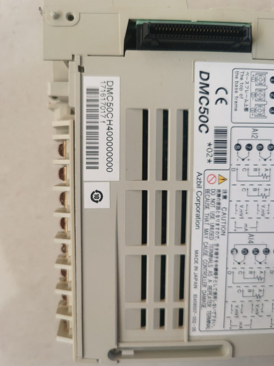 1PC FOR AZBIL DMC50CH400000000 二手 DMC50CH400000000 有现货 C-20-2-002 