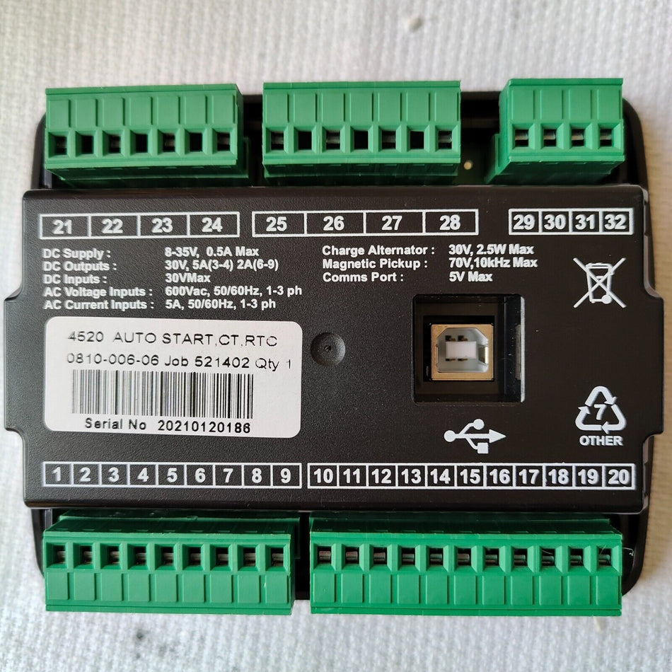 1 PC PARA CONTROLADOR DE GRUPO GERADOR DSE4520 novo em stock C-19-3-002
