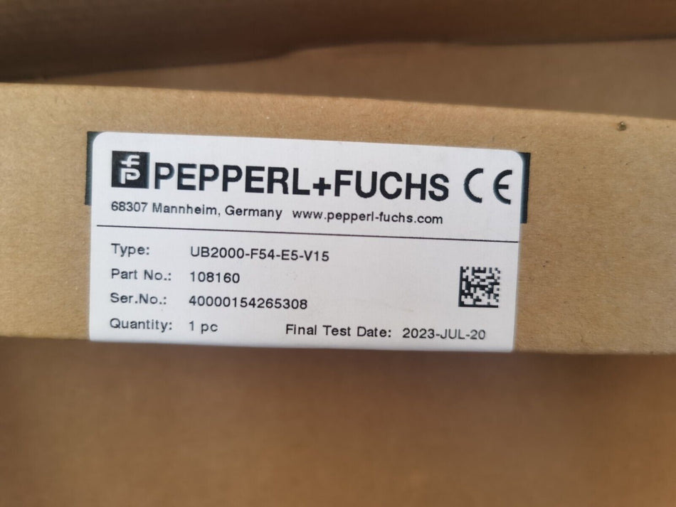 1 件适用于 P+F UB2000-F54-E5-V15 全新 UB2000F54E5V15 有现货 C-20-2-003 