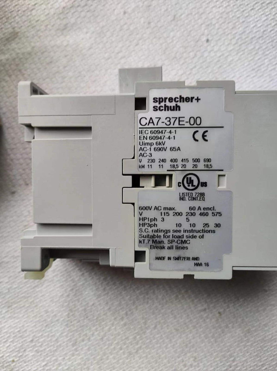 1 件适用于 Sprecher+Schuh CAT-37E-00 全新 CAT37E00 库存 A-6-3-003 
