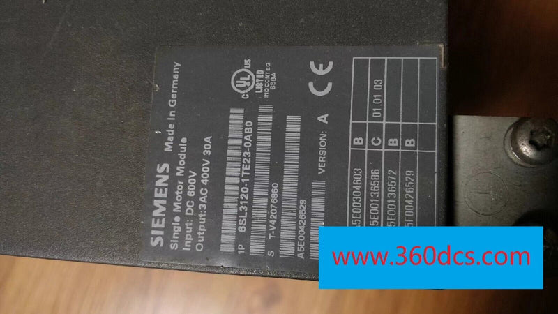 1PC for Siemens 6SL3120-1TE23-0AB0 used 6SL31201TE230AB0