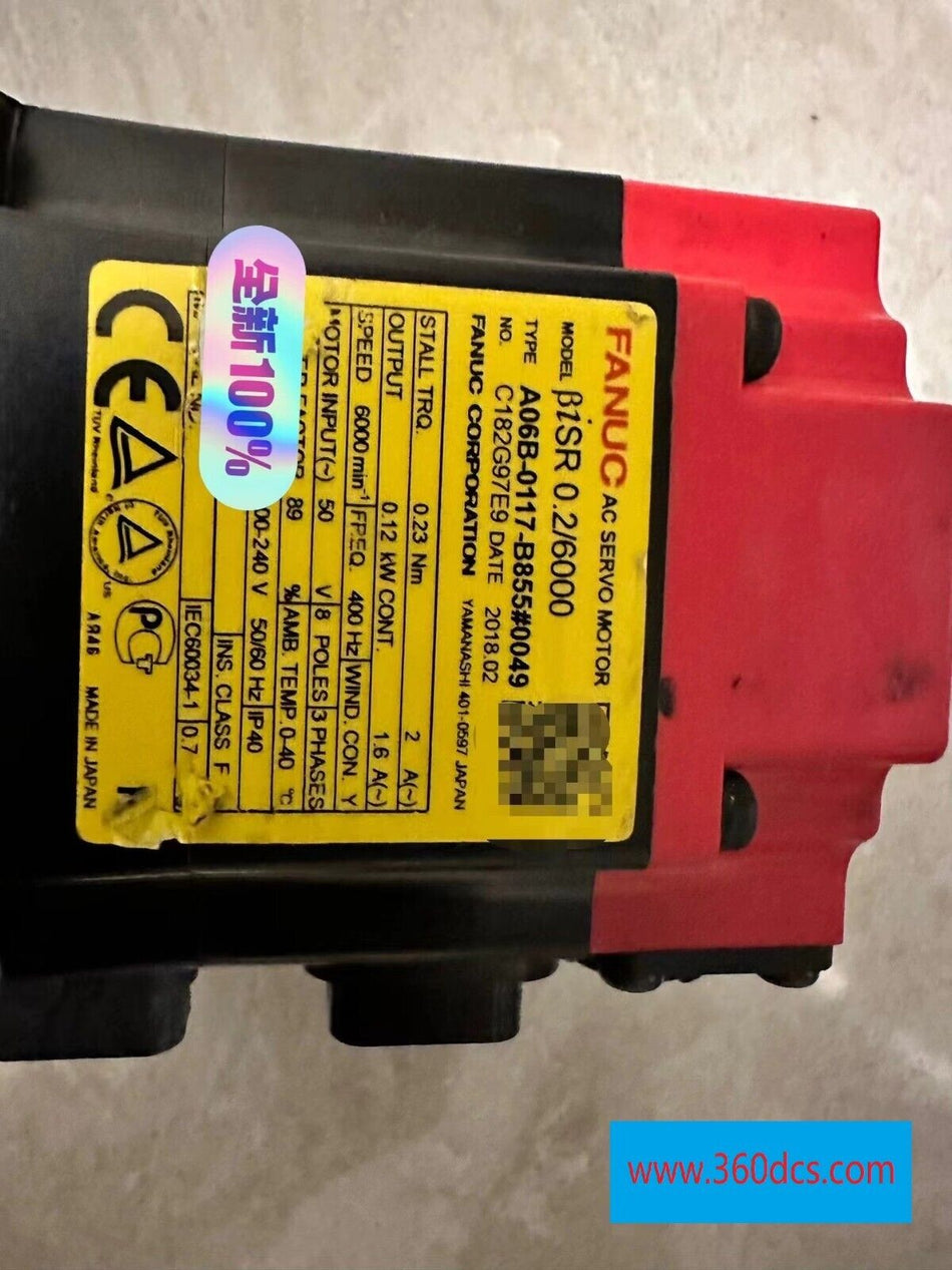 1 peça para FANUC A06B-0117-B855 usado A06B0117B855