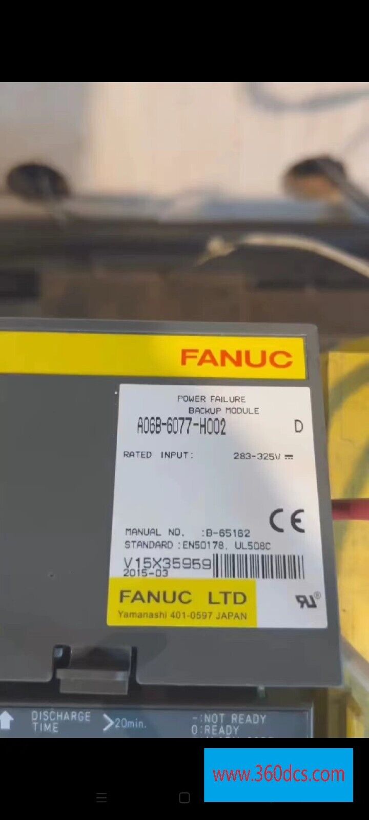 1 peça para FANUC A06B-6077-H002 usado A06B6077H002