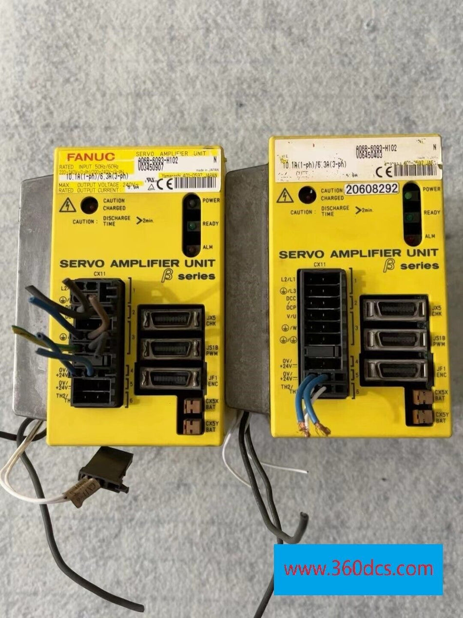 1 peça para FANUC A06B-6093-H102 usado A06B6093H102 