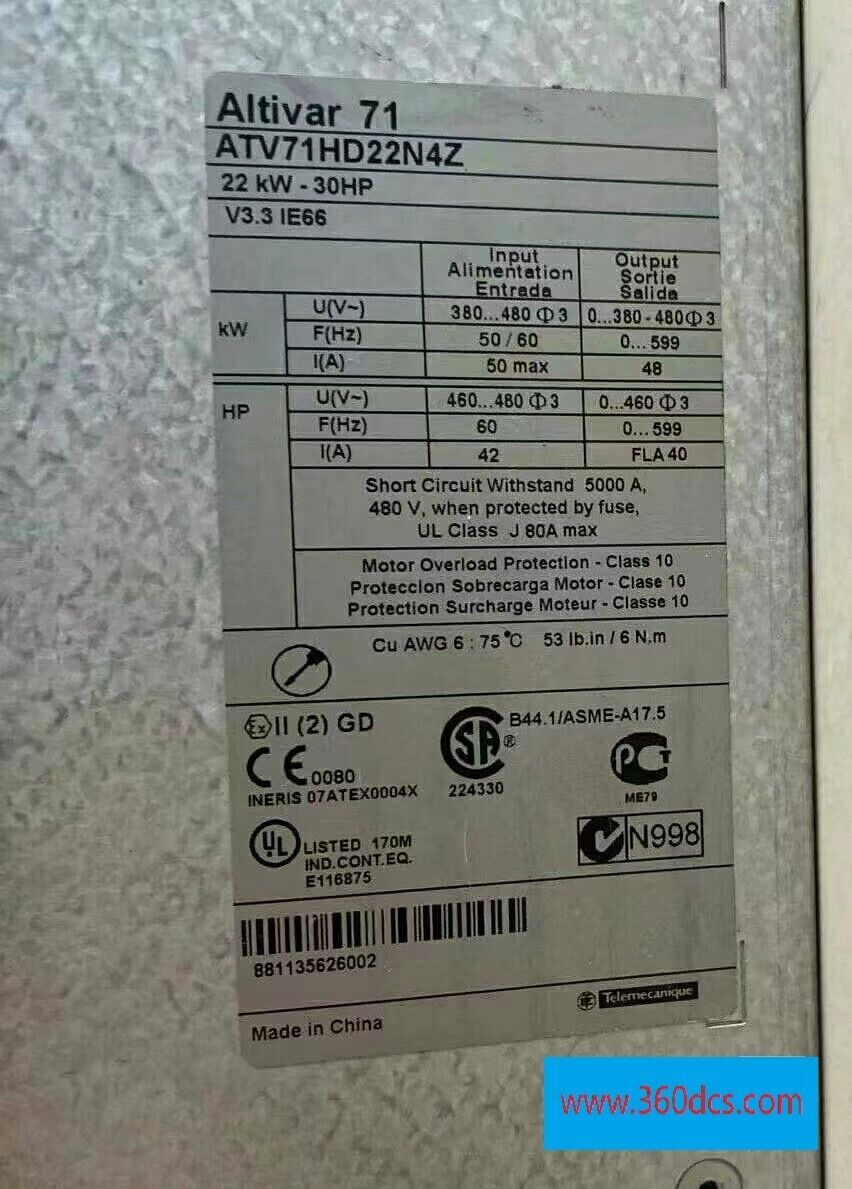 1PC 适用于施耐德 ATV71HD22N4Z 二手 mx1 