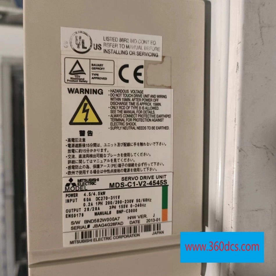 1PC 适用于三菱 MDS-C1-V2-4545S 二手 mx4