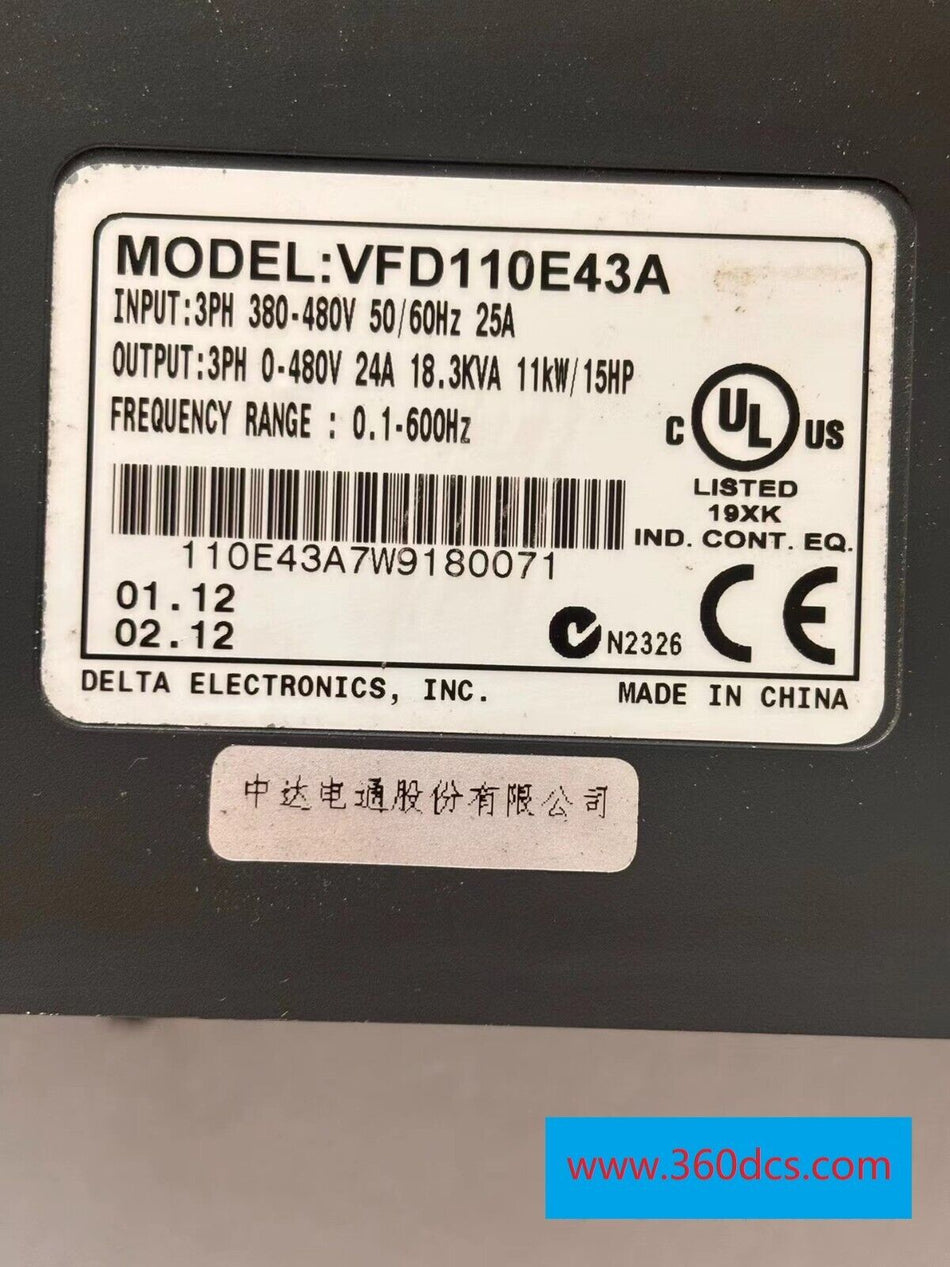 1PC FOR Delta VFD110E43A Used