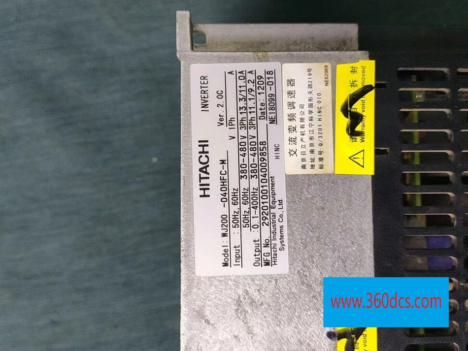 1 peça para Hitach WJ200-040HFC-M usado WJ200-040HFC-M 