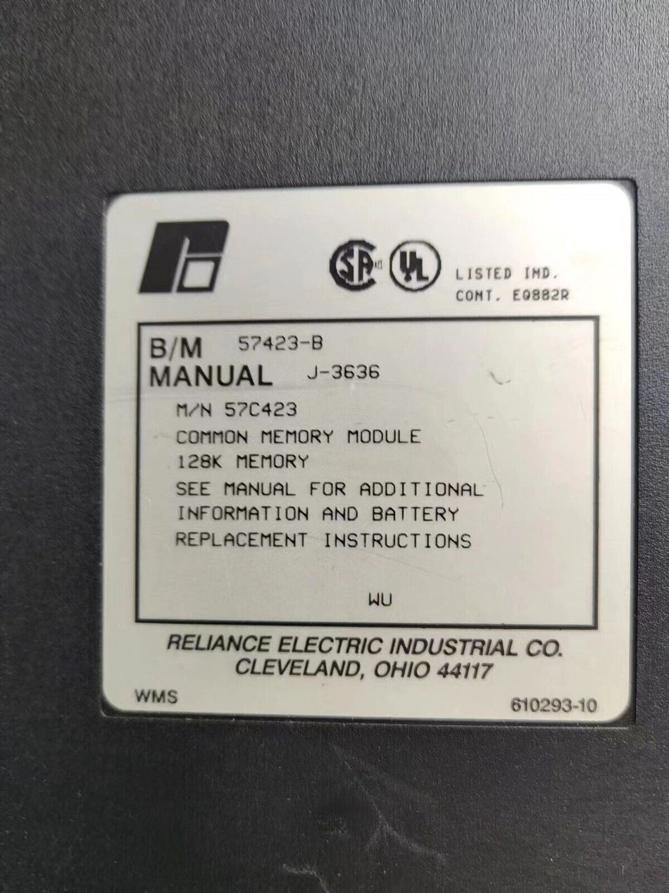 1 件适用于 Reliance 57423-B 二手 57423B 有现货 A-7-1-003 