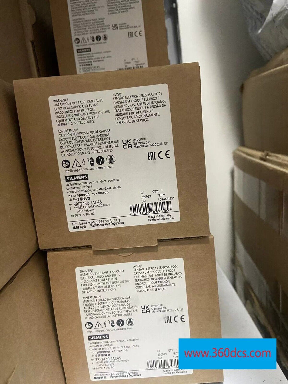 1 peça para SIEMENS 3RF2430-1AC45 Novo 3RF24301AC45 