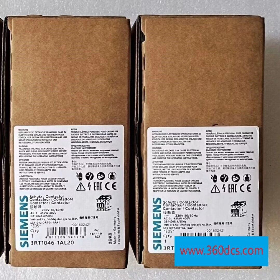 1 peça para SIEMENS 3RT1046-1AL20 Novo 3RT10461AL20