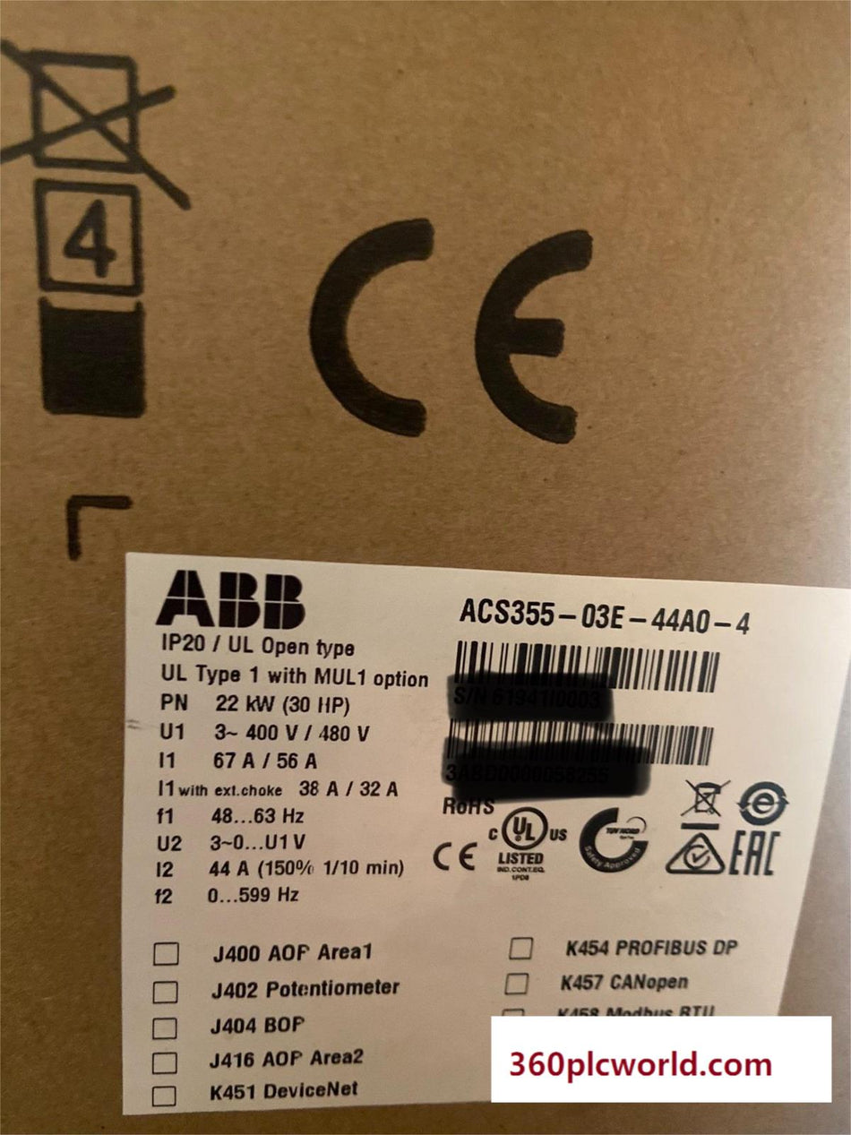 1PC 适用于 ABB ACS355-03E-44A0-4 全新 ACS35503E44A04 