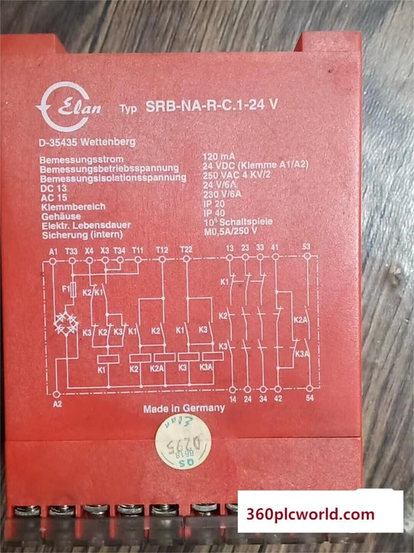 1PC FOR Schmersal SRB-NA-R-C.1-24V USED SRBNARC.124V