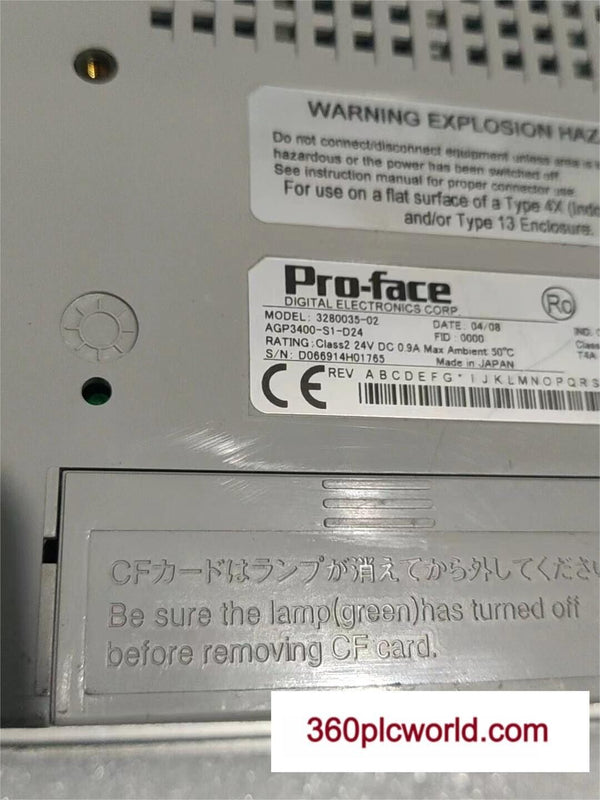 1PC FOR PROFACE AGP3400-S1-D24 USED AGP3400S1D24