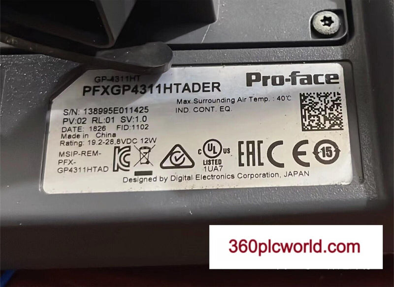 1PC FOR PROFACE PFXGP4311HTADER USED