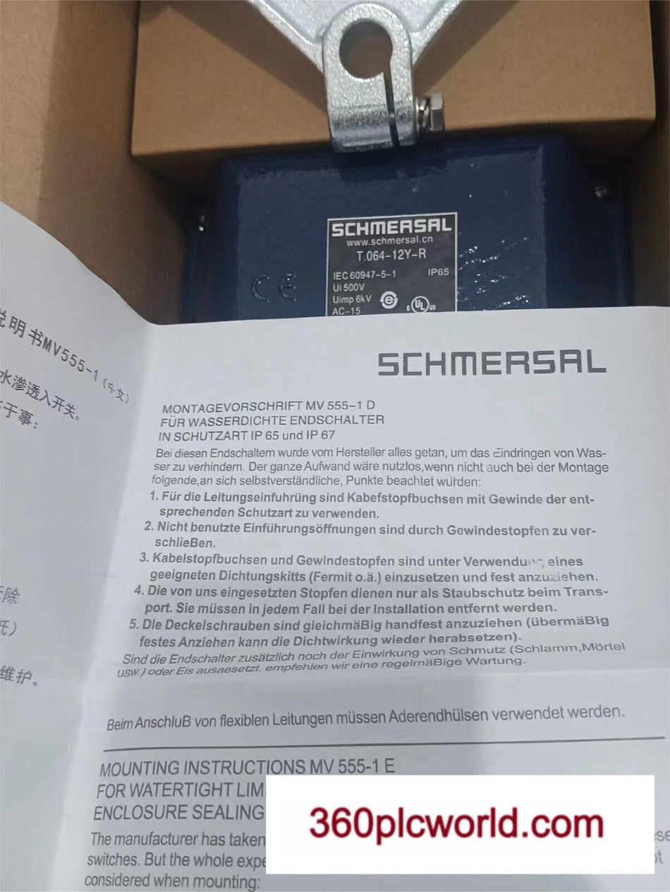 1 PC PARA SCHMERSAL 064-12Y-R NOVO 06412YR