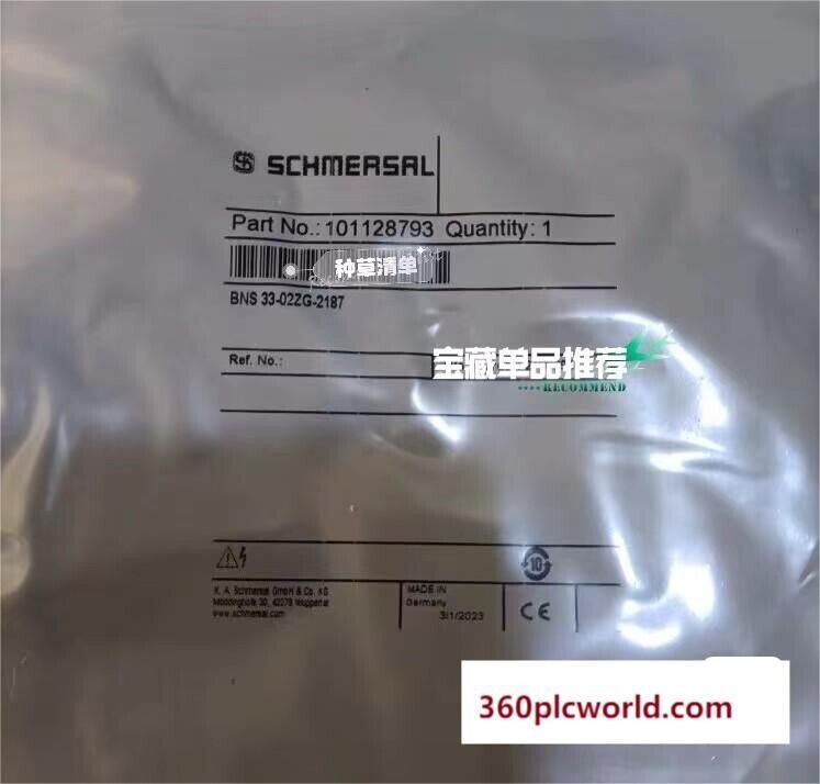 1 PC PARA SCHMERSAL BNS33-02ZG-2187 NOVO BNS3302ZG2187