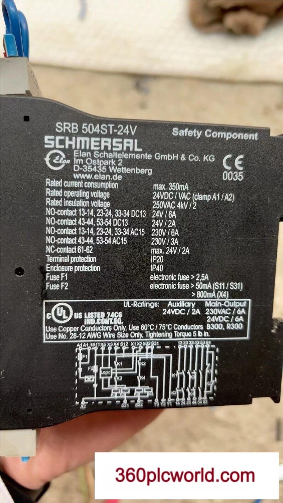 1 PC PARA SCHMERSAL SRB504ST-24V USADO SRB504ST24V