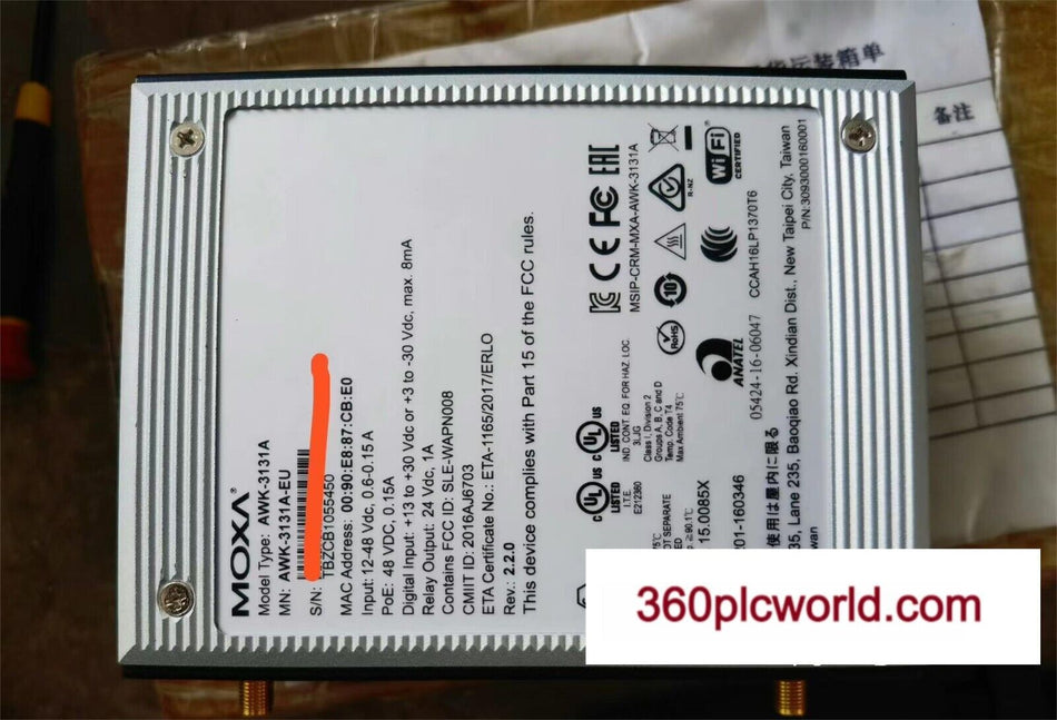 1 PC PARA MOXA AWK-3131A-EU USADO AWK3131AEU 
