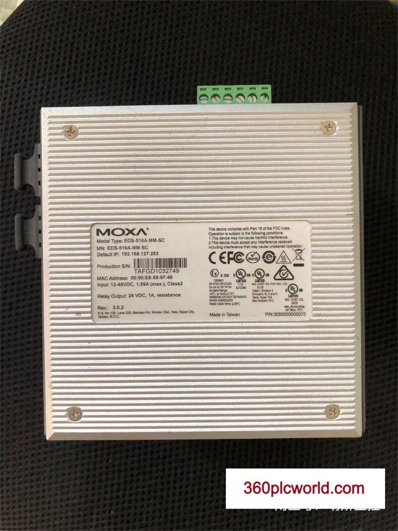 1PC FOR MOXA EDS-516A-MM-SC USED EDS516AMMSC