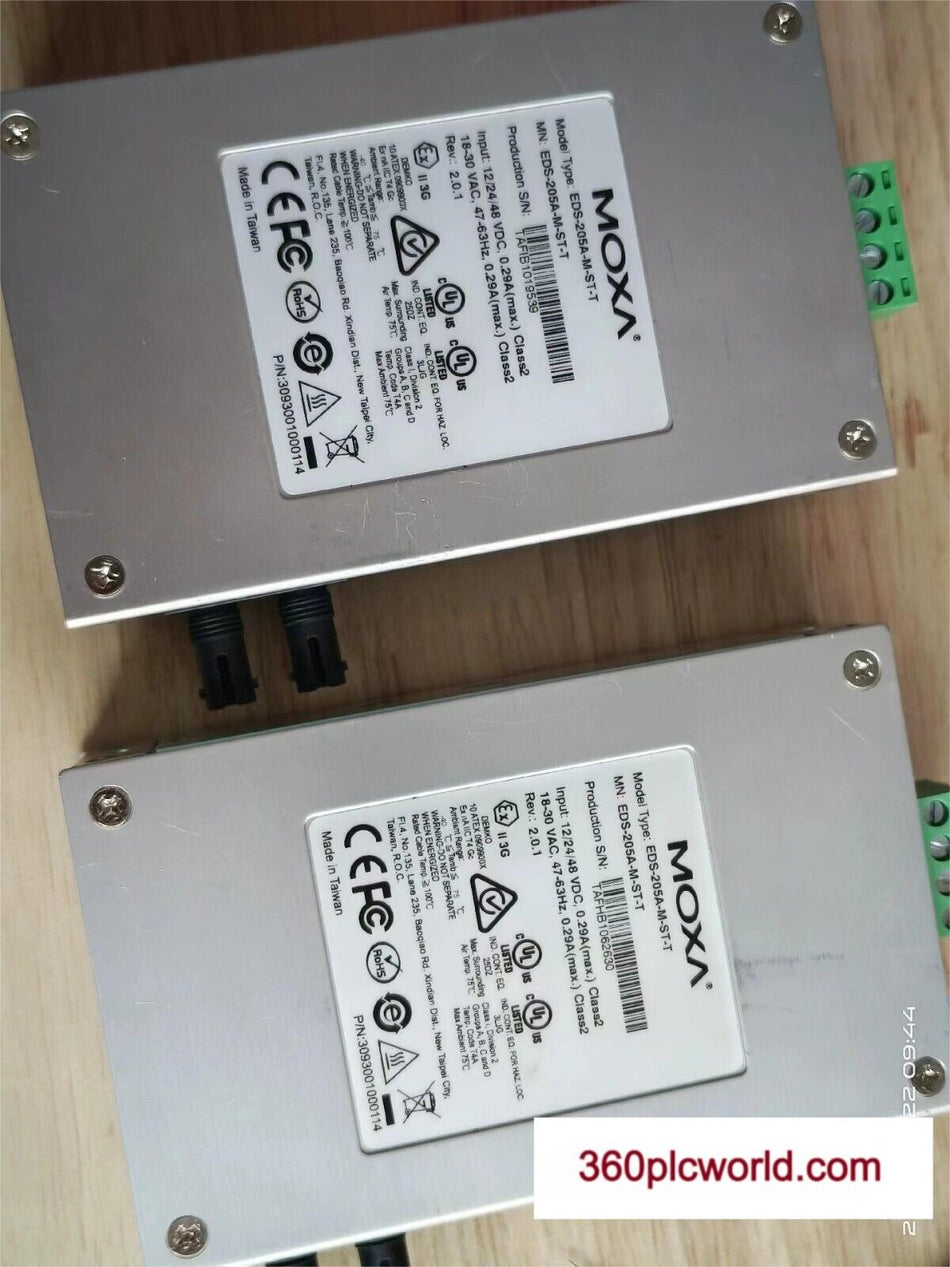 1 PC PARA MOXA EDS-205A-M-ST-T USADO EDS205AMSTT