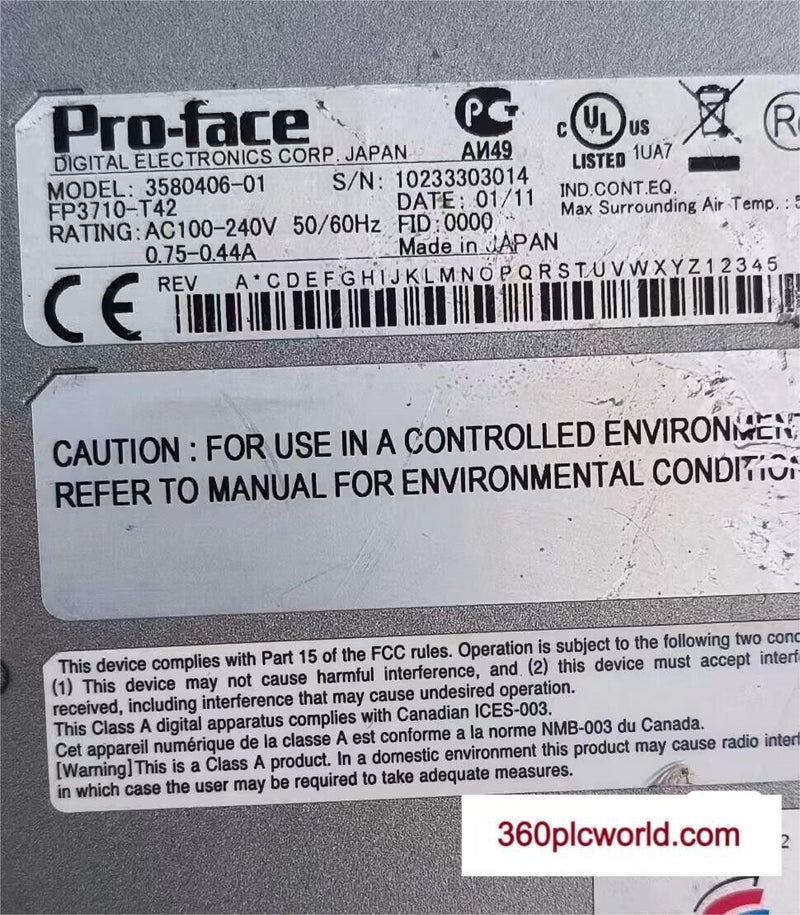 1PC FOR Proface FP3710-T42 USED FP3710T42