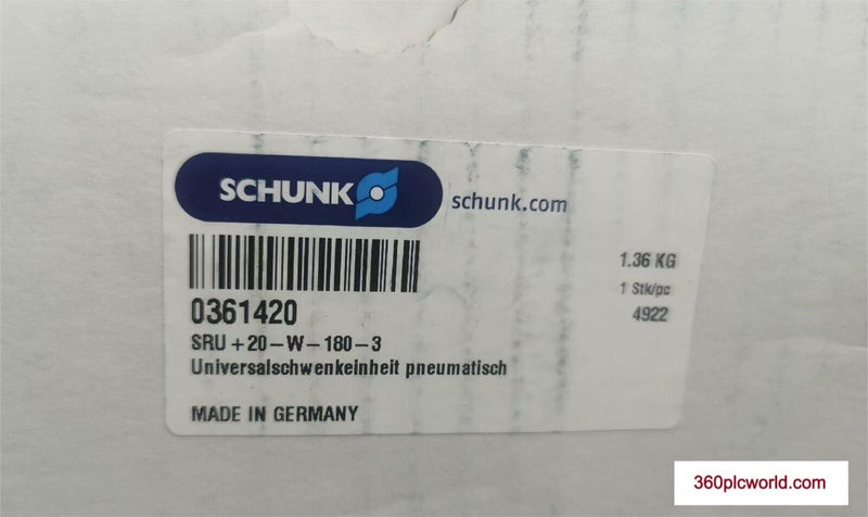 1PC FOR SCHUNK SRU+20-W-180-3 0361420 NEW SRU+20W1803 0361420