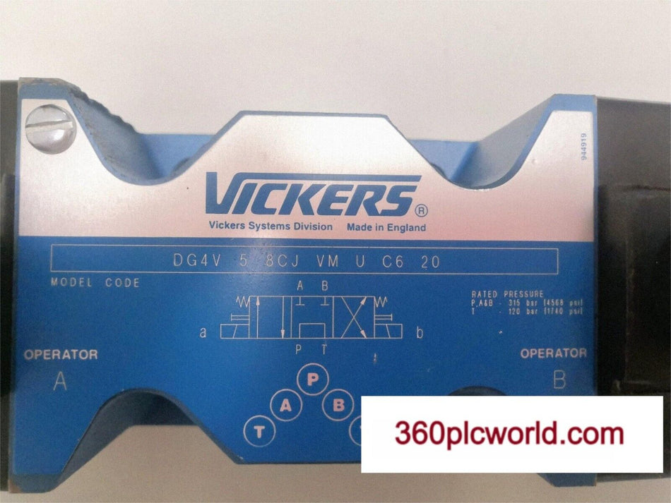 1 件适用于 Vickers DG4V-5-8CJ-VM-U-C6-20 全新