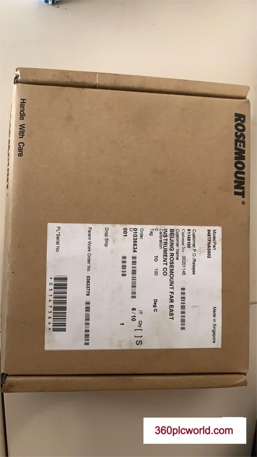 1 件适用于 Rosemount 848TFNAS002 全新