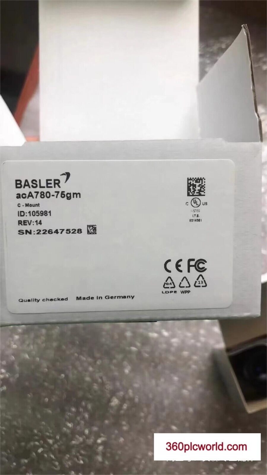1 件适用于 Basler acA780-75gm 全新 acA78075gm 