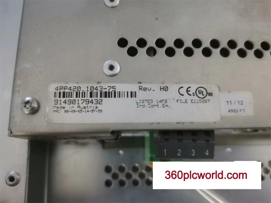 1 件适用于 B&amp;R 4PP420.1043-75 二手 4PP420.104375 