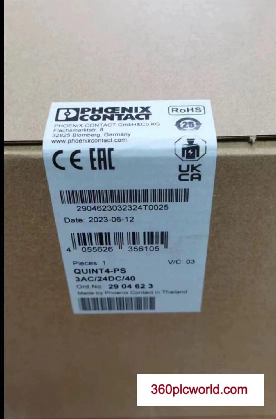 1 件适用于 PHOENIX 2904623 全新