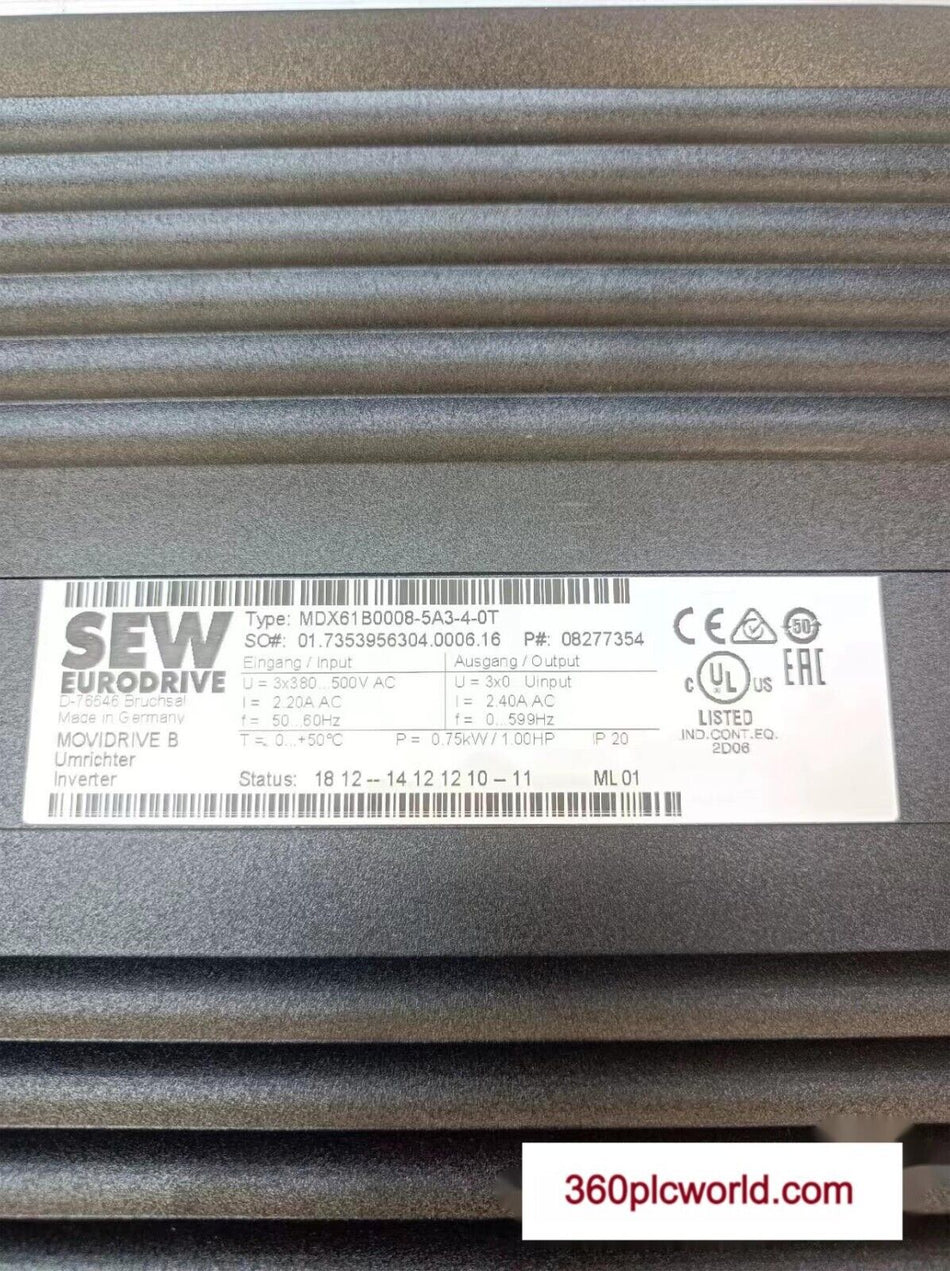 1 件适用于 SEW MDX61B0008-5A3-4-0T 全新 MDX61B00085A340T 